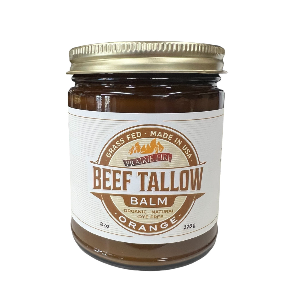 Grass Fed Beef Tallow Balm - 8 oz - Made in USA - Organic Grass Fed and Finished - Moisturizing Skin Care