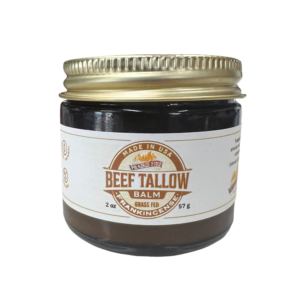 Grass Fed Beef Tallow Balm - 2 oz - Grown and Made in USA - Organic Grass Fed and Finished Tallow - Moisturizing Skin Care