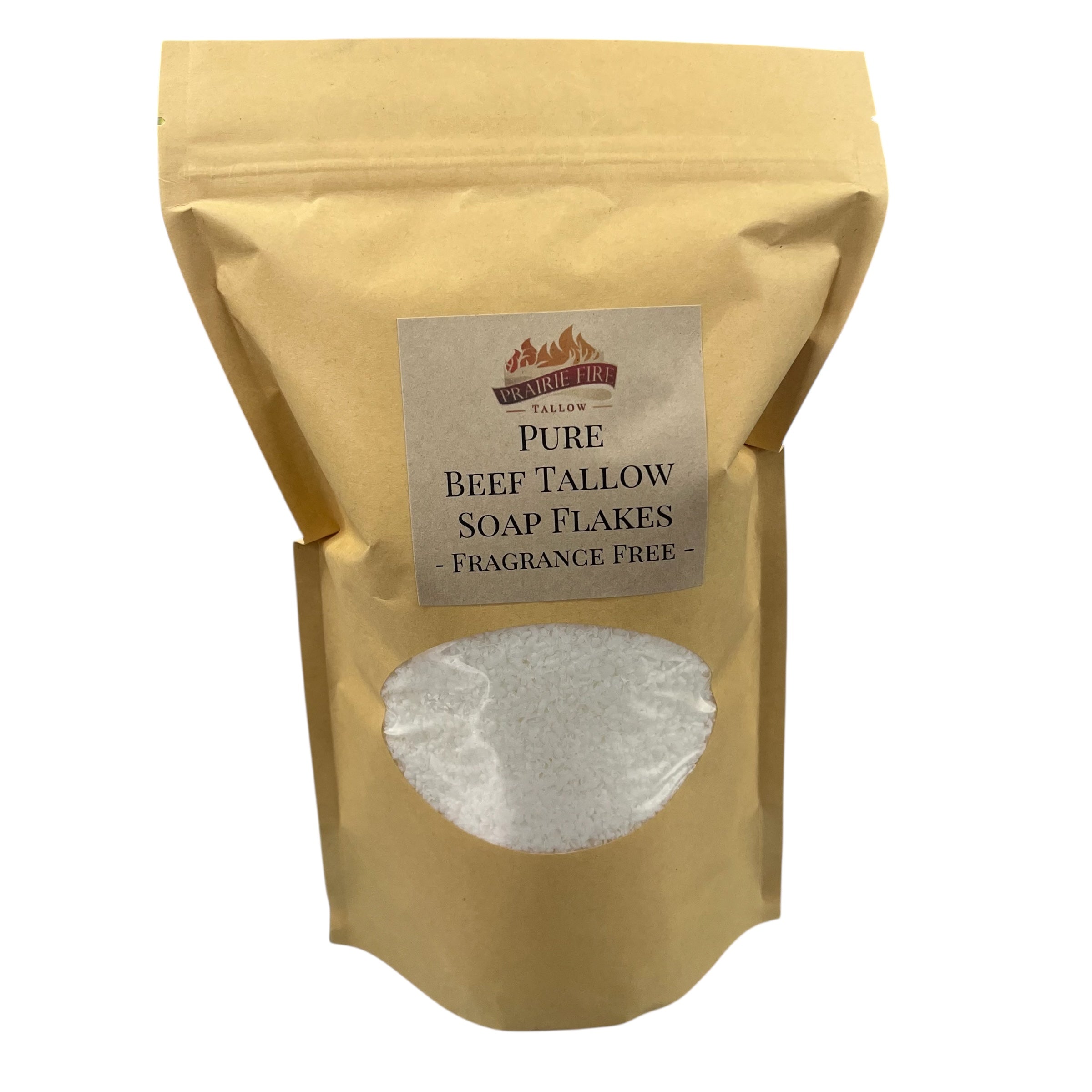 Pure Beef Tallow Soap Flakes - Made in USA - Grass Fed and Finished - Face, Body and Hair - Natural and Organic