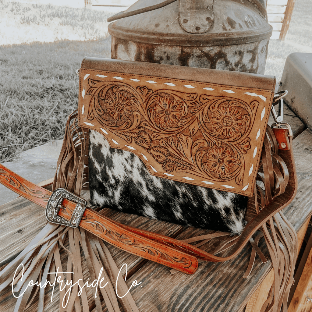 Georgia Conceal Carry Tooled Leather Purse