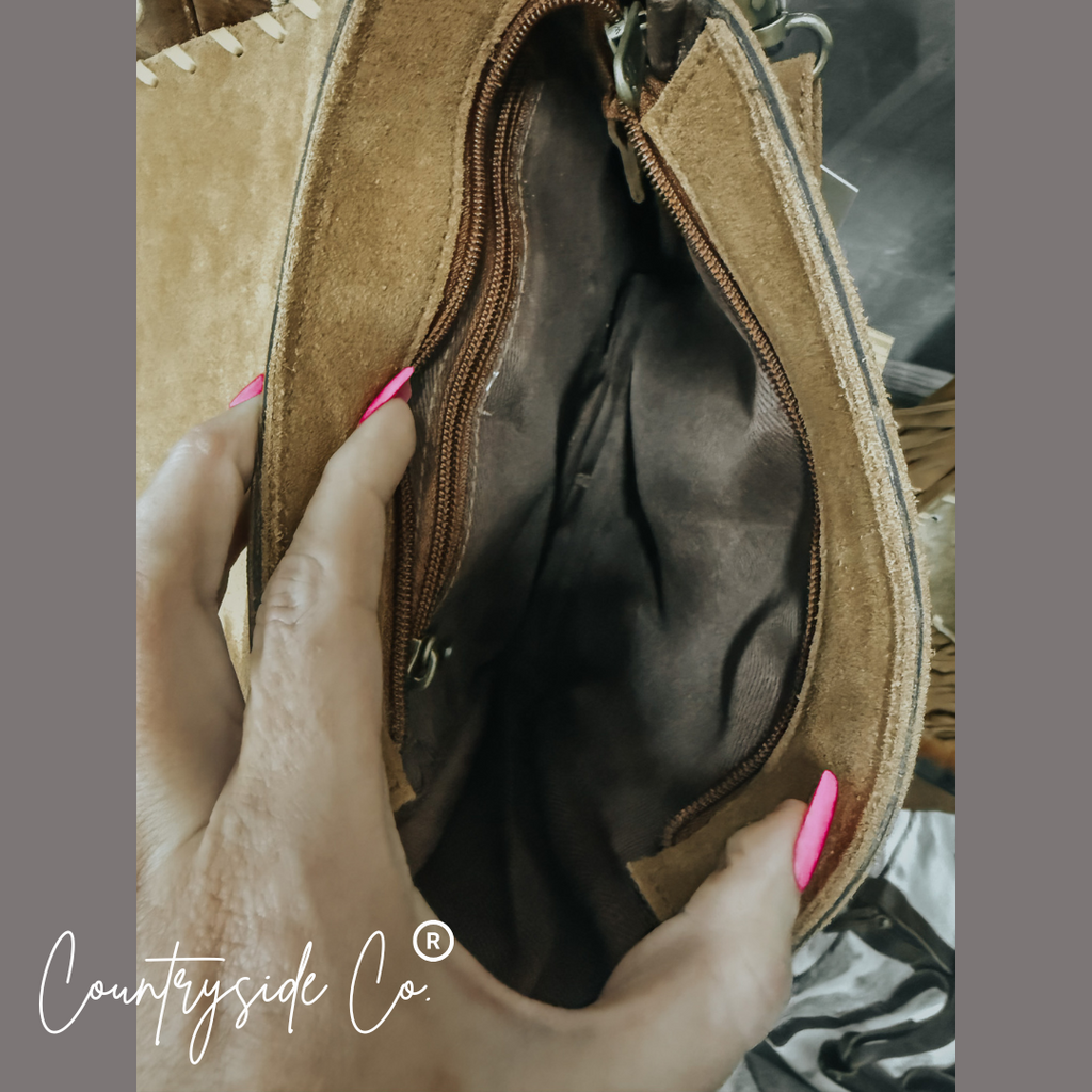 Bessie Cowhide Western Purse