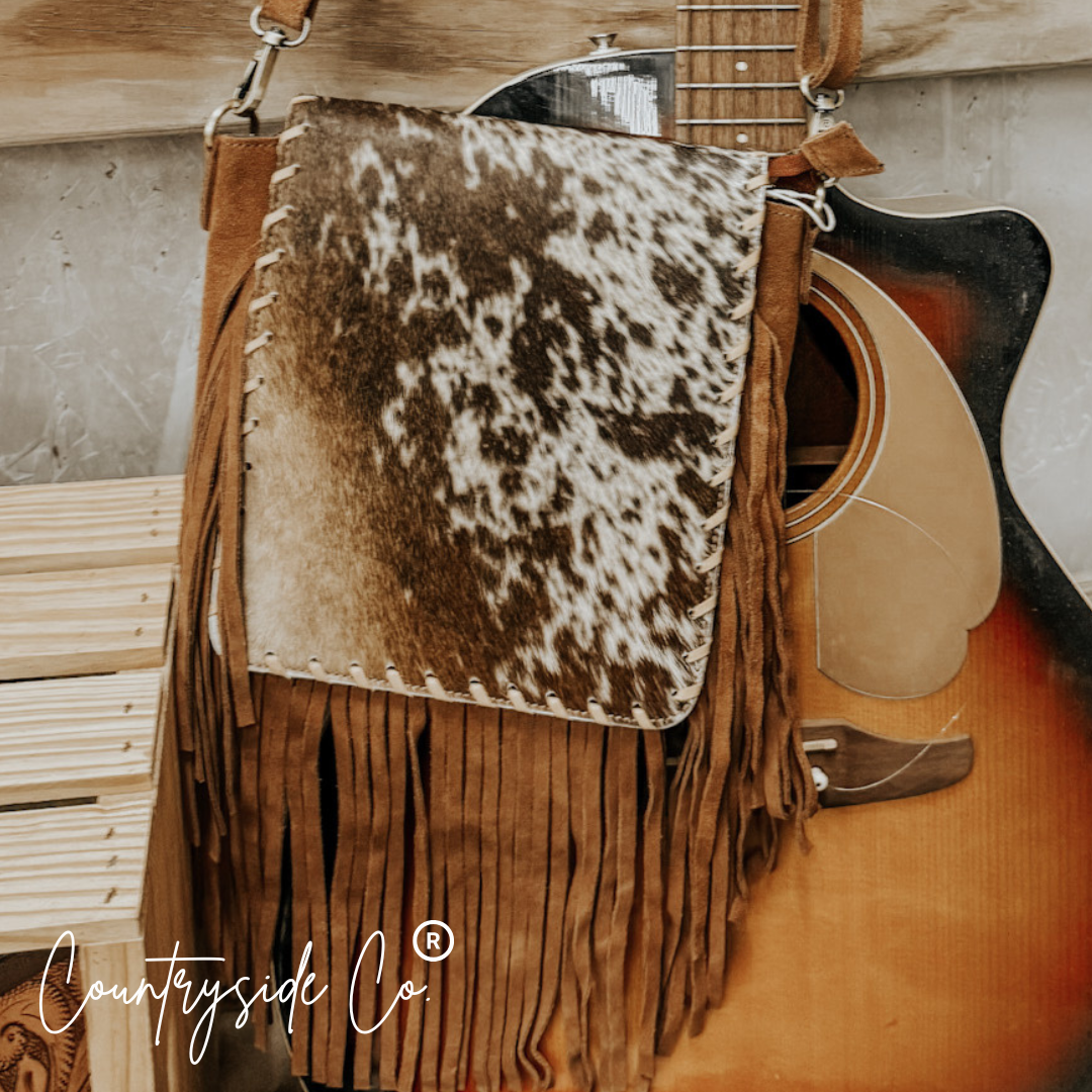Bessie Cowhide Western Purse