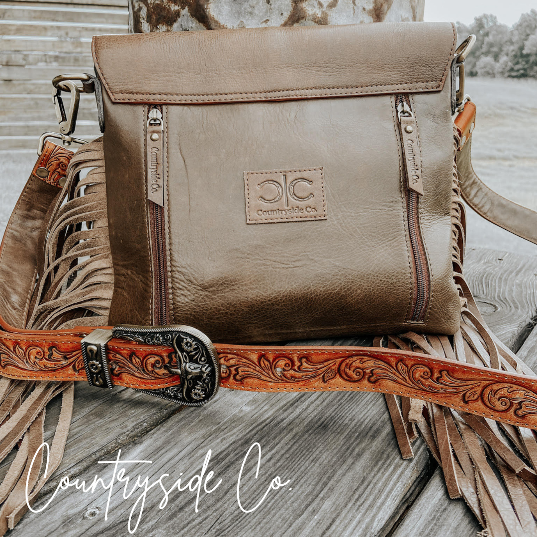 Georgia Conceal Carry Tooled Leather Purse