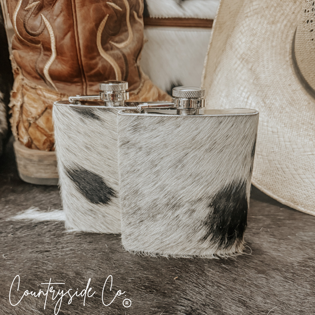 Cowhide Flask
