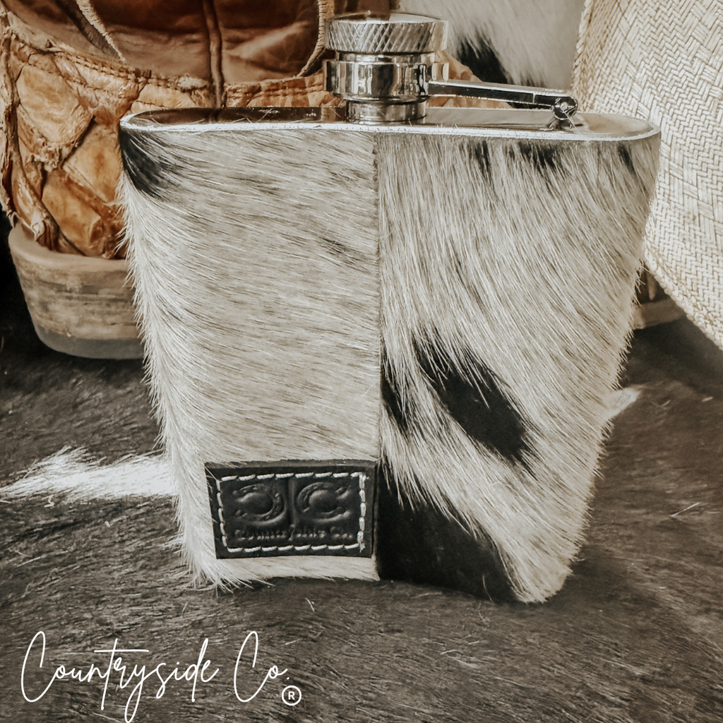 Cowhide Flask