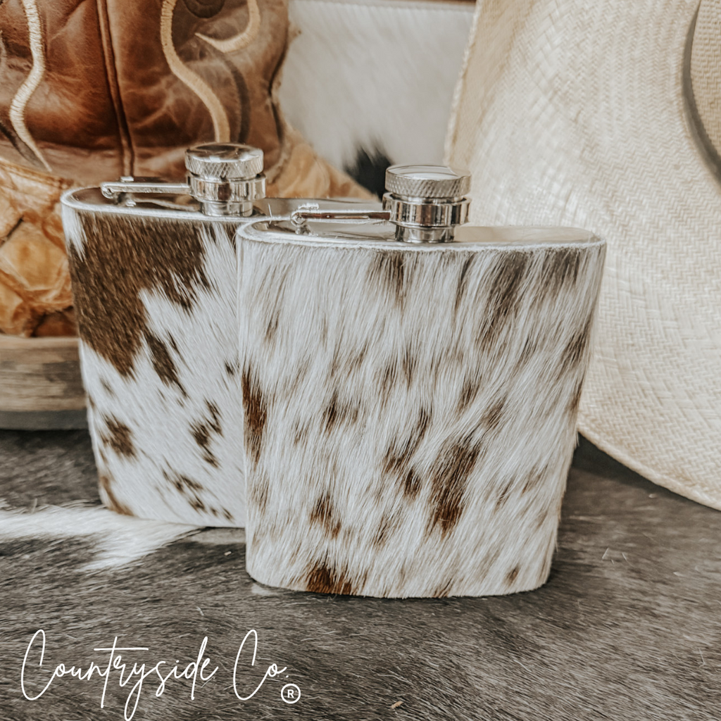 Cowhide Flask
