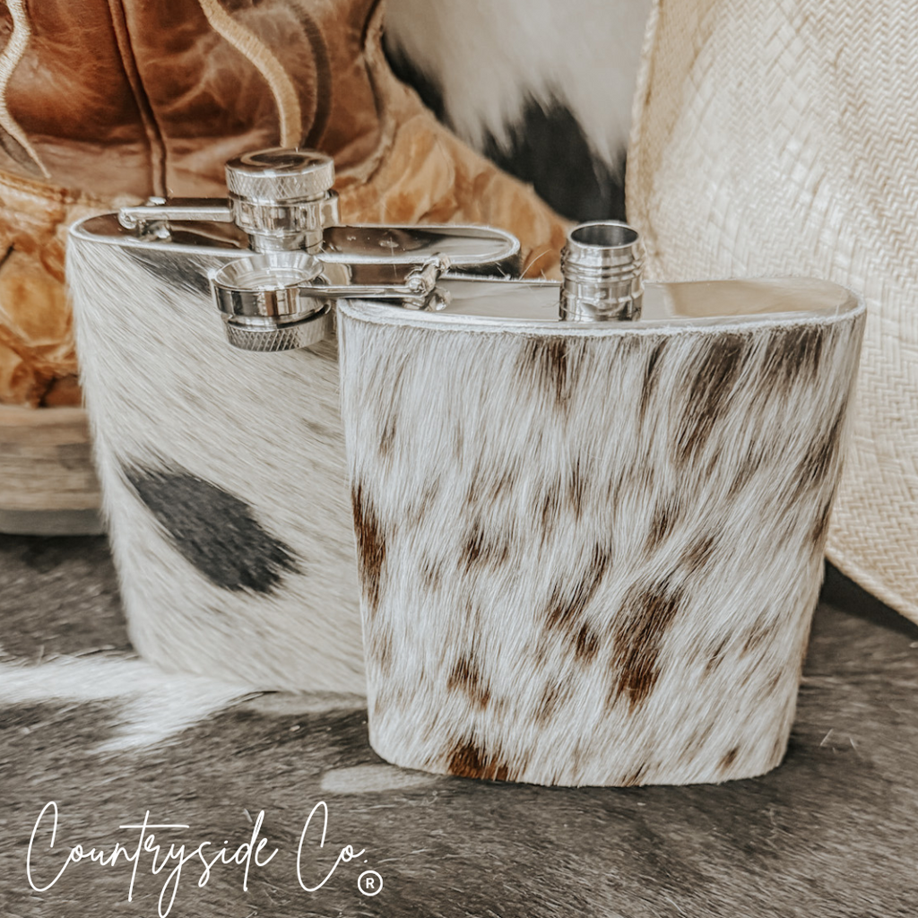 Cowhide Flask