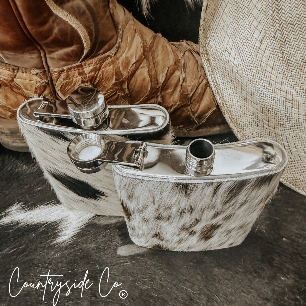 Cowhide Flask