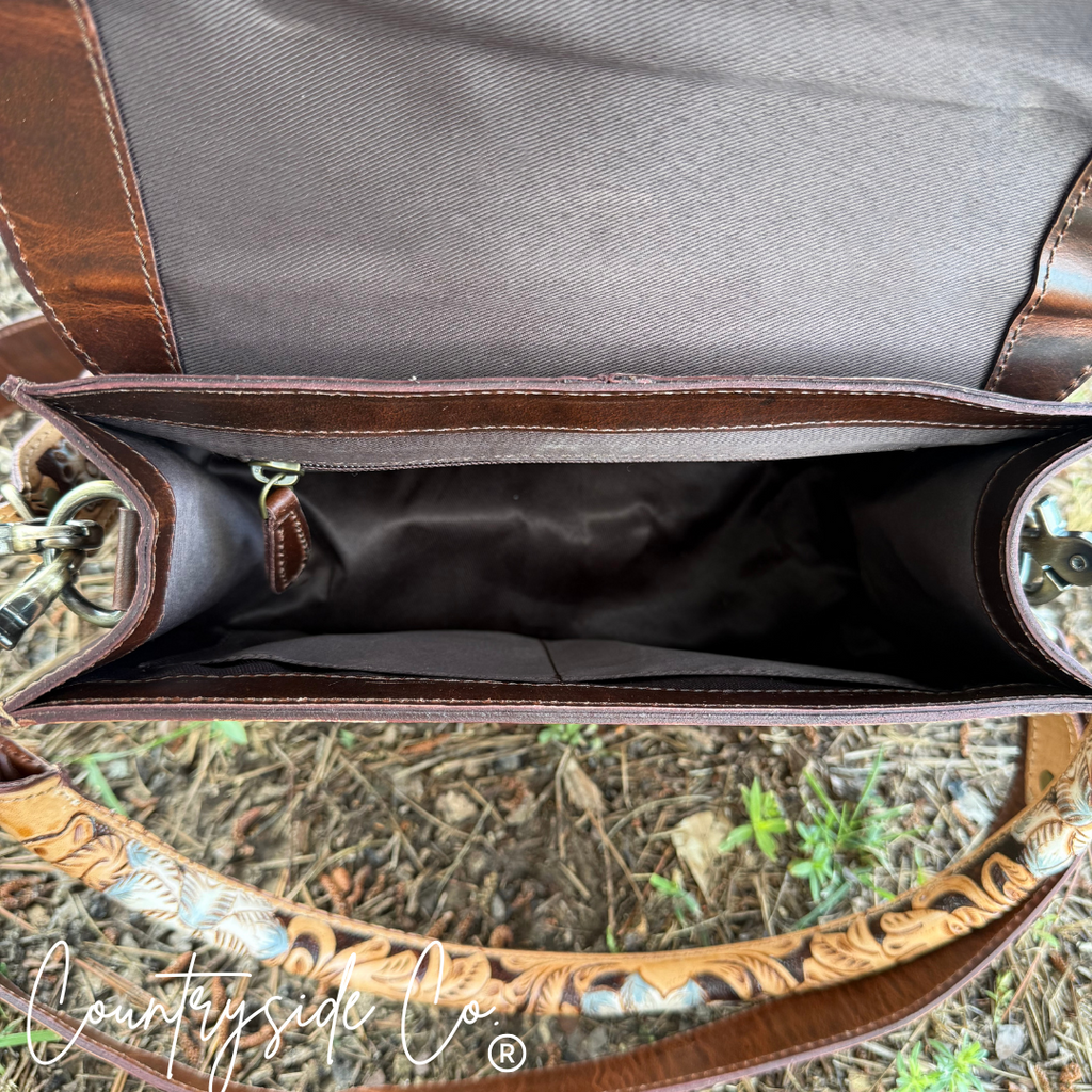 Stella Tooled Leather Concealed Carry Handbag