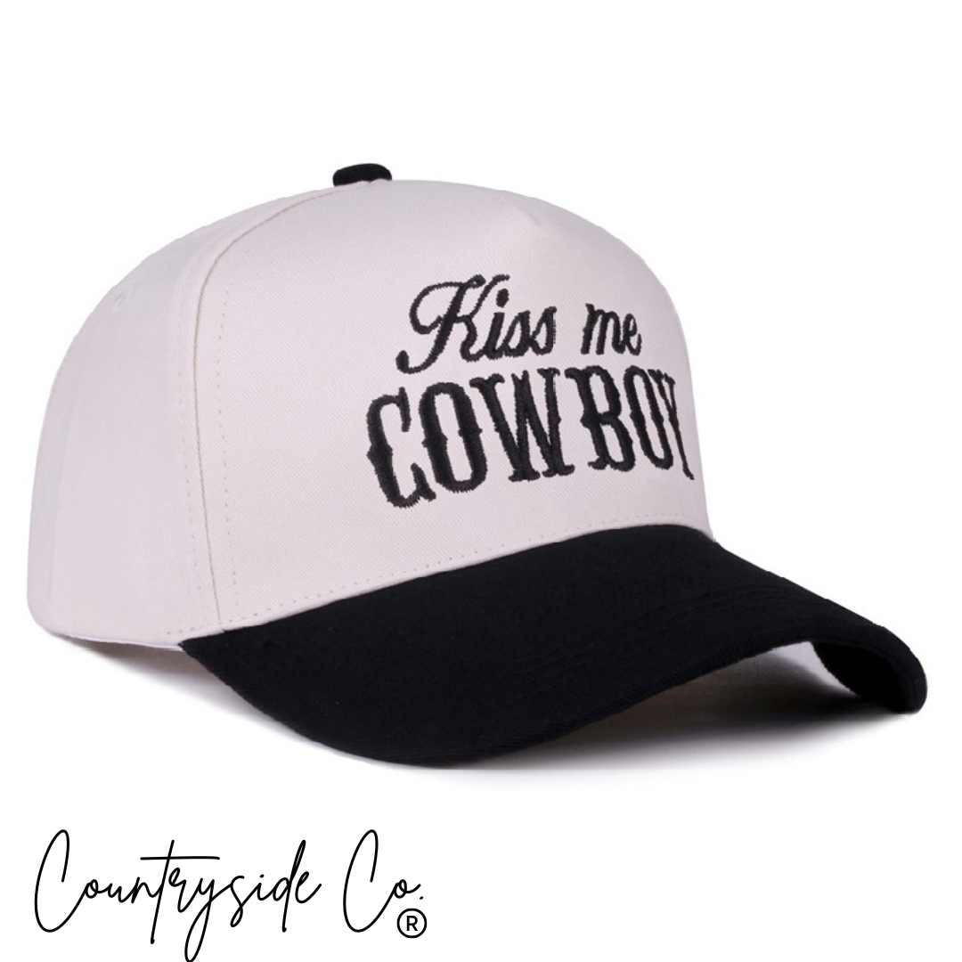 Kiss Me Cowboy Trucker Hat