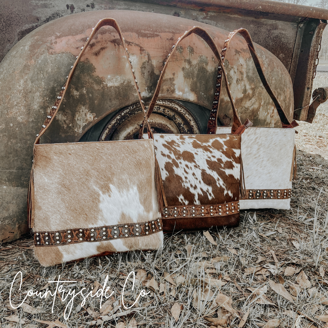 Couture Cowgirl Cowhide Leather Purse