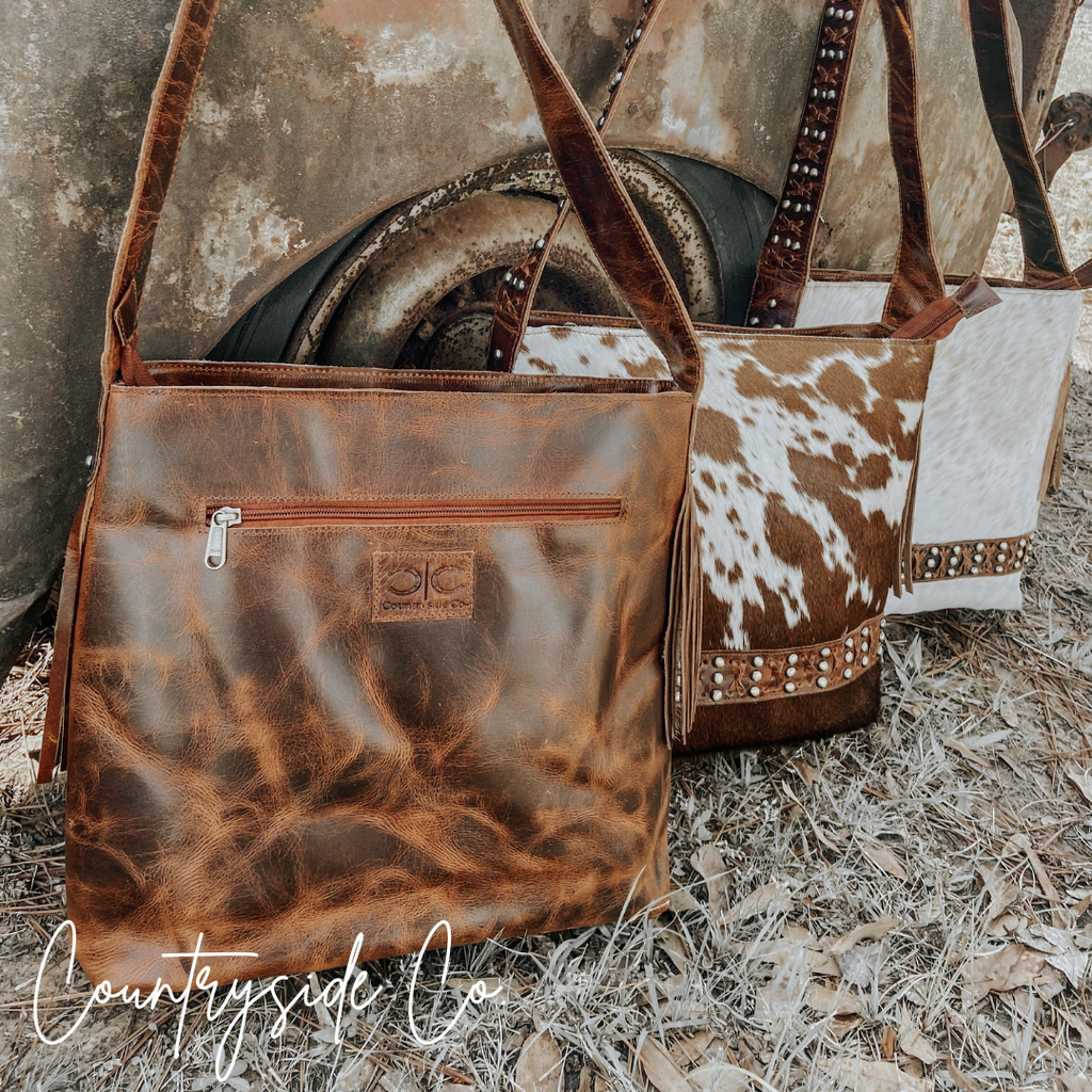 Couture Cowgirl Cowhide Leather Purse