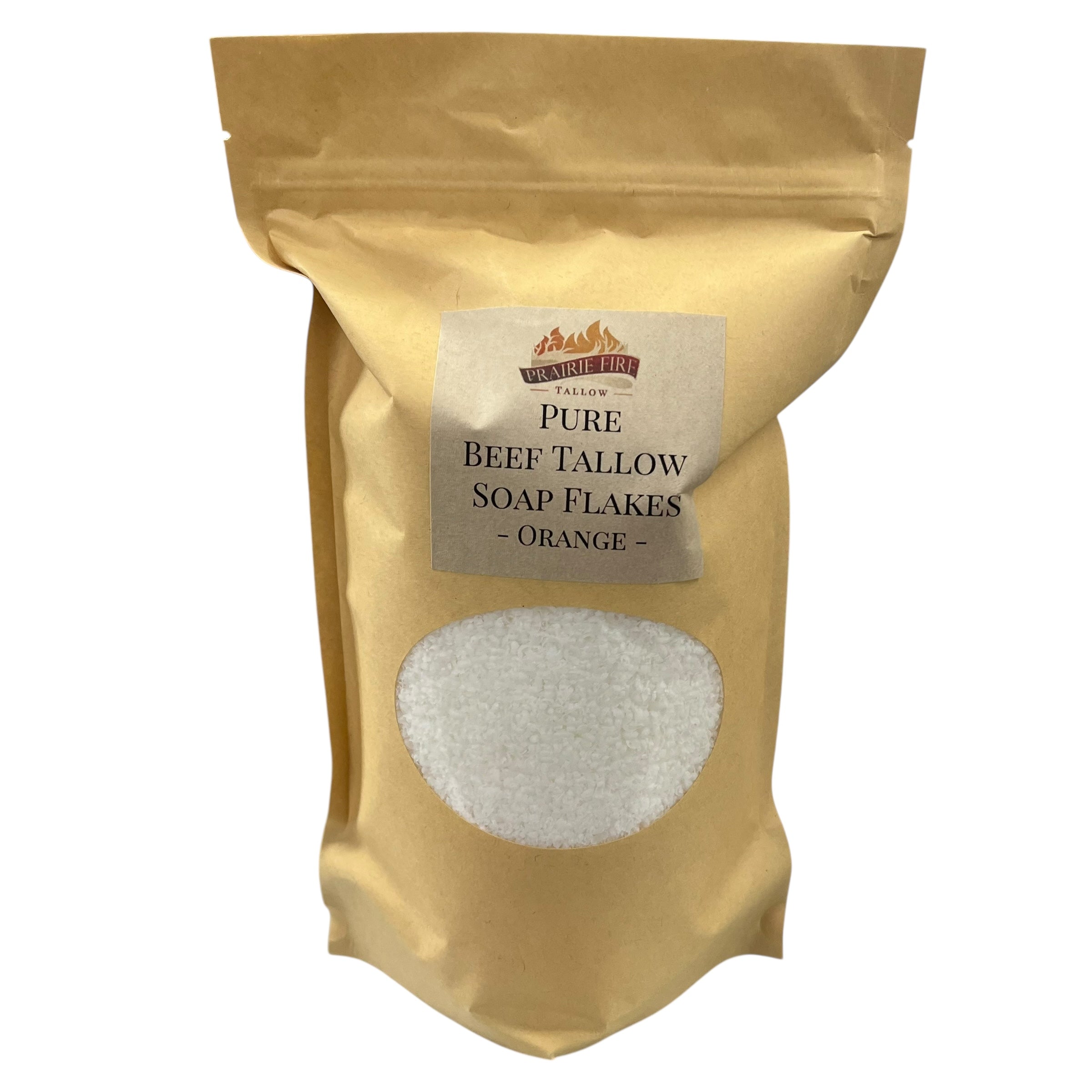 Pure Beef Tallow Soap Flakes - Made in USA - Grass Fed and Finished - Face, Body and Hair - Natural and Organic