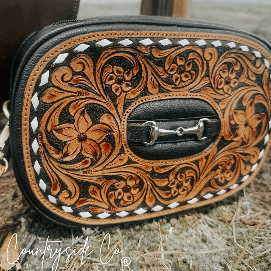 Bridle Belle Tooled Leather Handbag