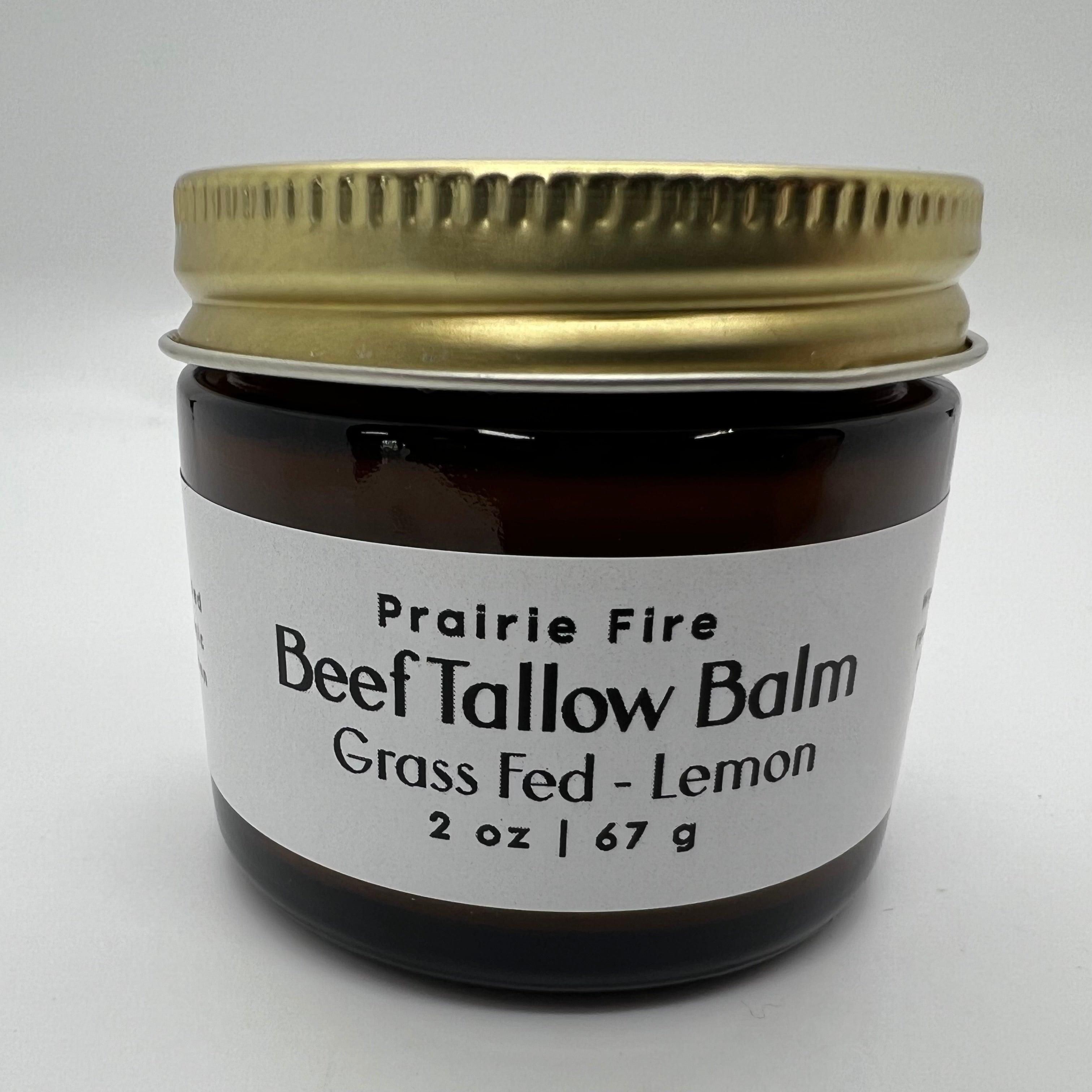 Grass Fed Beef Tallow Balm - 2 oz - Grown and Made in USA - Organic Grass Fed and Finished Tallow - Moisturizing Skin Care