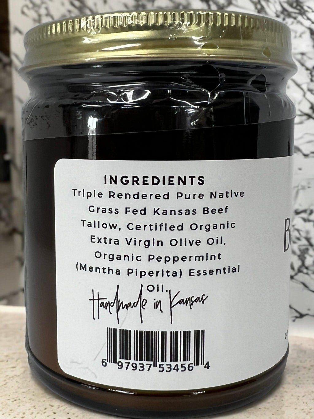 Grass Fed Beef Tallow Balm - 8 oz - Made in USA - Organic Grass Fed and Finished - Moisturizing Skin Care