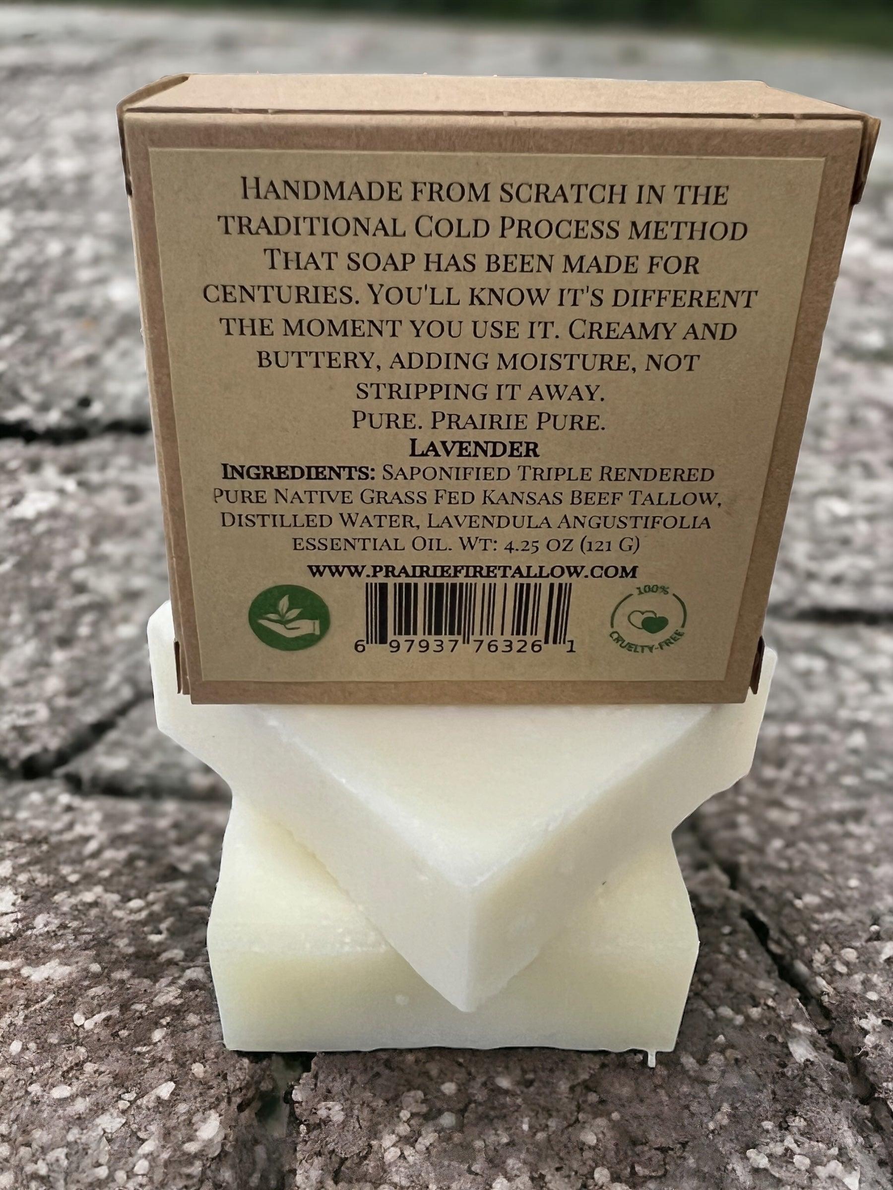 Grass Fed Beef Tallow Soap Bar (3 Pack) – Fragrance Free, Natural & Organic – Moisturizes & Soothes Face, Body & Hair – Handcrafted, Ideal for Sensitive & Dry Skin